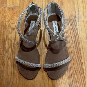 Steve Madden “ZsaZsa” Rhinestone Sandals 7.5